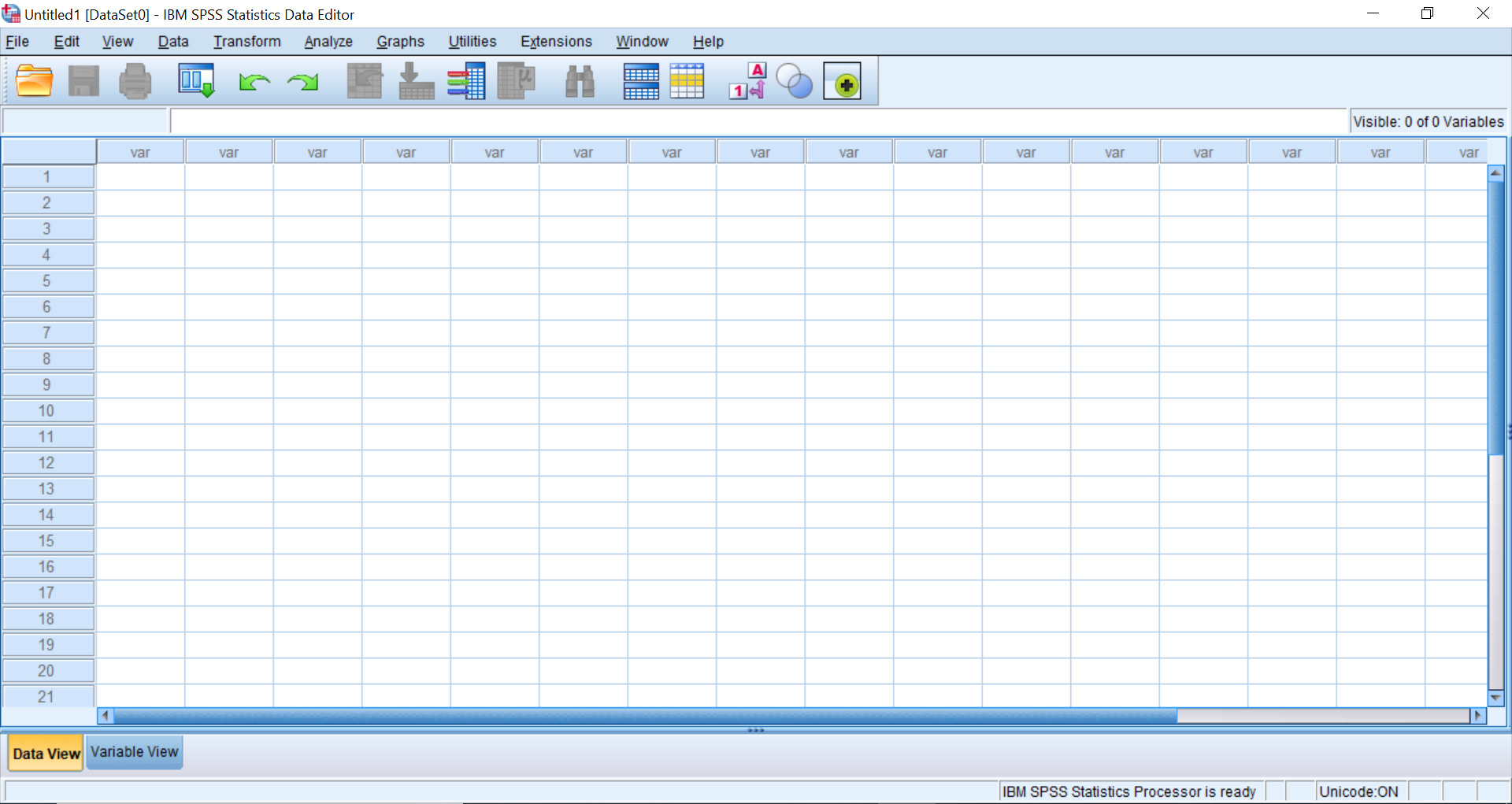A fresh install of SPSS version 26